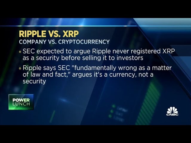 Ripple faces SEC lawsuit over XRP cryptocurrency