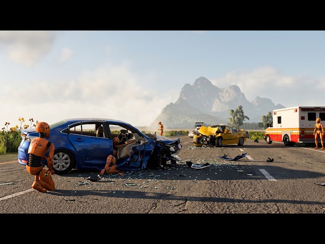 BeamNG Drive - Realistic Car Crashes #20