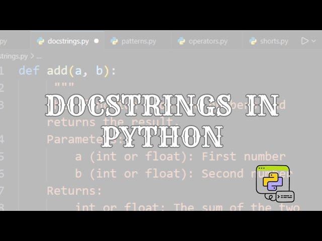 Doctrings in Python | Complete Python Guide for Beginners