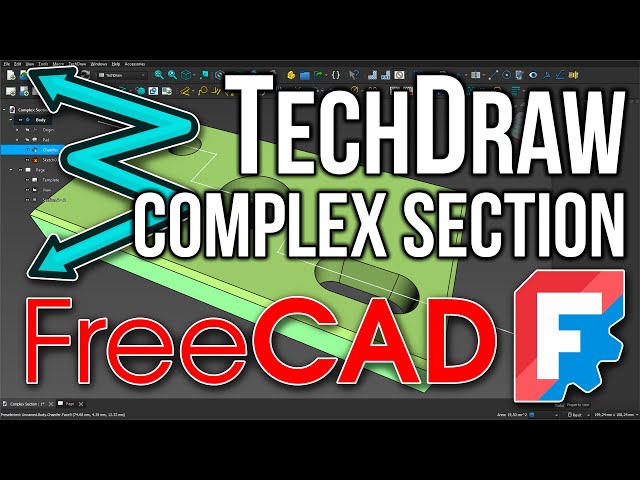 FreeCAD – TechDraw (Complex Section)