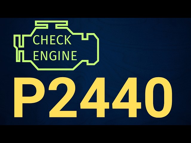 P2440 Code Secondary Air Injection Switching Valve Stuck Open – Causes, Symptoms & Fix