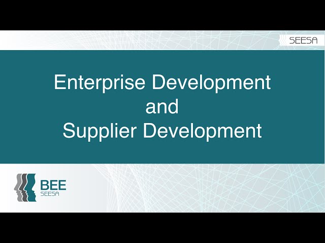 Enterprise Development and Supplier Development