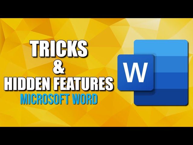 10 Microsoft Word Tips & Tricks You Should Know!