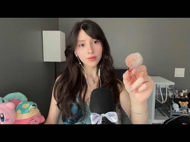 Quick Calming ASMR ₊˚⊹♡ tapping, makeup rummaging, brushing, hand sounds & movements :)