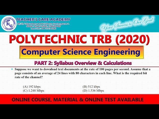 Polytechnic TRB CSE (Computer Network Class Part 2)