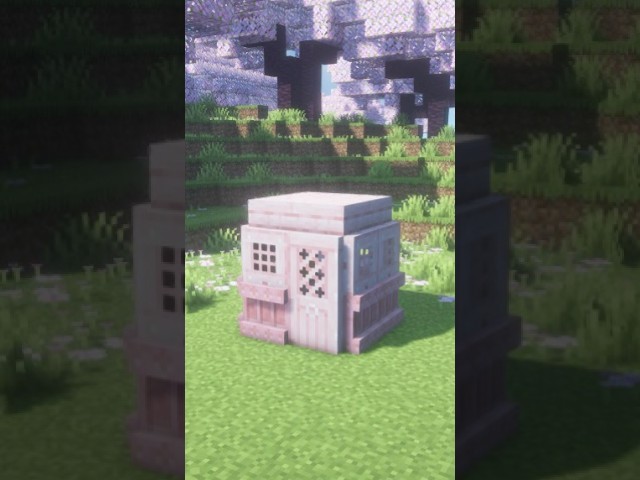 Minecraft Easy Smallest Cherry  House #minecraft #shorts #minecraftbuilding