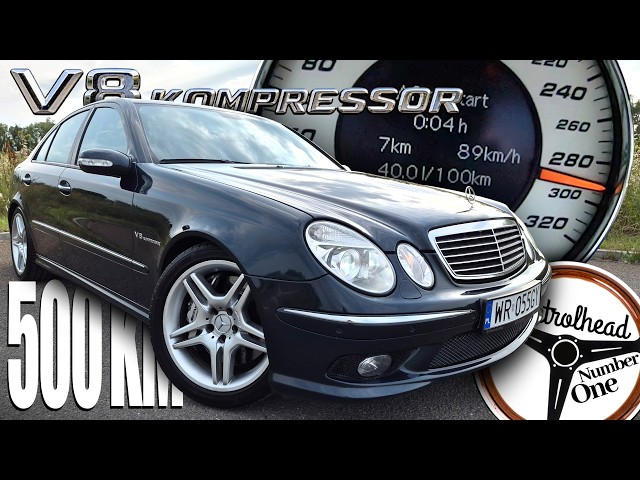 2004 Mercedes E55 AMG (500 HP) | V-MAX, 0-60, 60-120 mph, Test, AUTOBAHN | 4K