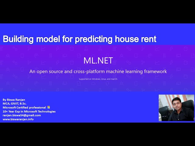 Building a Machine learning model for predicting House Rent using C# ML .NET