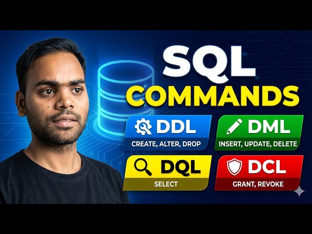 03 | SQL Command Types Explained | DDL, DML, DQL, DCL,  and TCL | SQL for Beginners
