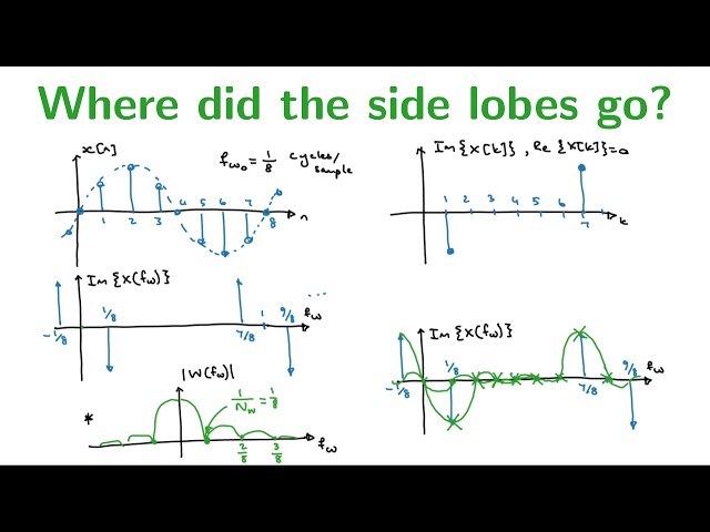 DFT of sinusoid: Where did the side lobes go?