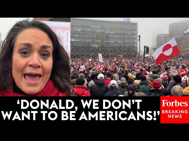 BREAKING NEWS: Protestors Hold 'Hands Off Greenland' Demonstration In Copenhagen, Denmark