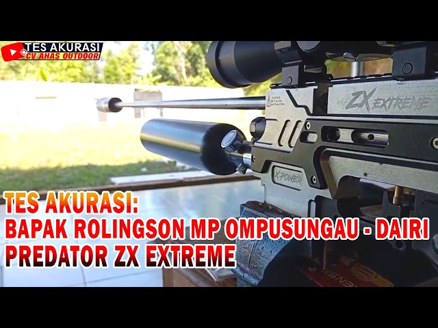 ACCURACY TEST OF THE PREDATOR ZX EXTREME AIR RIFLE ORDERED BY MR. ROLINGSON MP OMPISINGAU, DAIRI