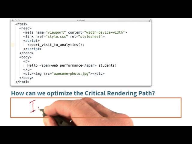 What optimizations would you try? - Website Performance Optimization