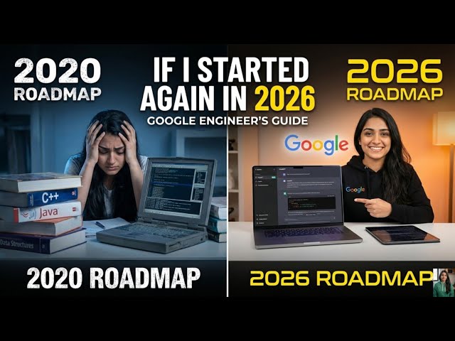 If I Started Coding from Scratch in 2026 (Google Engineer's Roadmap) 🗺️ #softwareengineer #roadmap