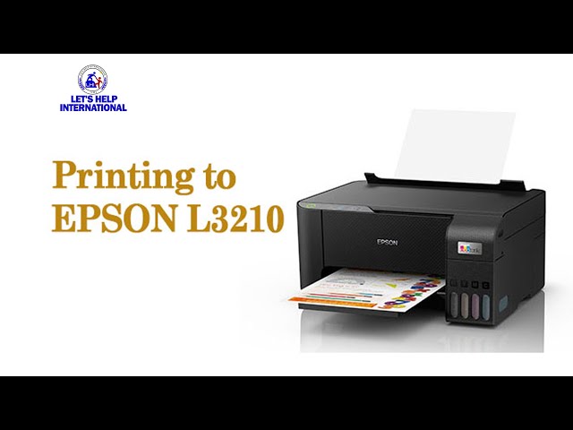 Printing to EPSON L3210: A Beginner's Guide