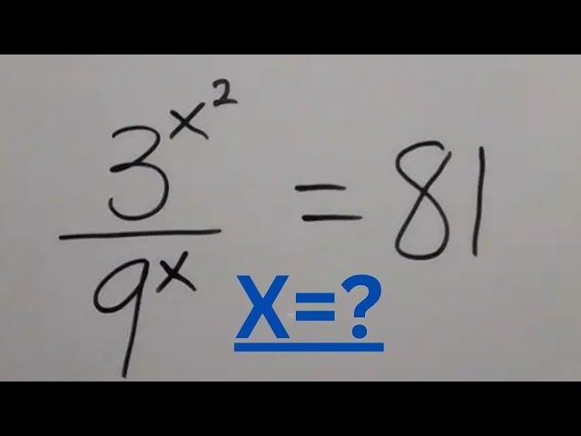 A Nice Olympiad Exponential Problem 