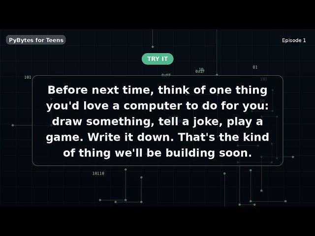 Welcome to Python! What Is Coding, Anyway? | Python for Teens #1