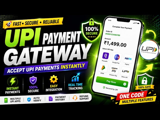 Ai Normal UPI Se Auto Payment Verify 😱 | UPI Payment Gateway Source Code