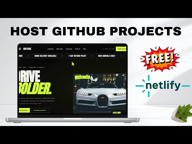 How To Deploy / Host GitHub Projects For Free On Netlify