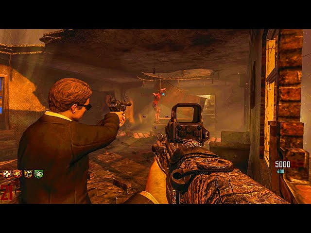 CALL OF DUTY BO2 ZOMBIES TOWN GAMEPLAY! (NO COMMENTARY)