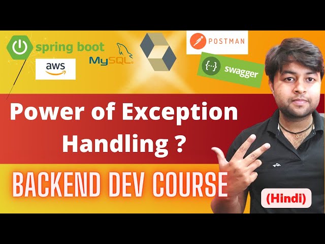 🔥How to handle Request with user id not found | Handling Exception in Spring Boot |  Backend Course
