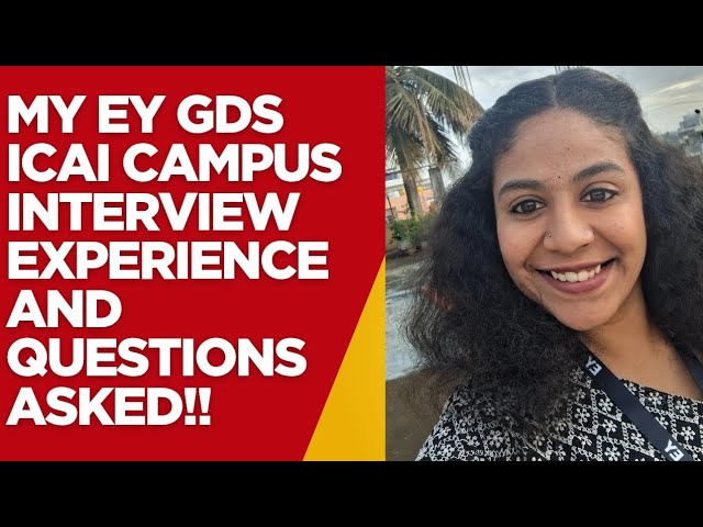 My EY GDS CA fresher icai campus interview questions#cafresher #interview #camotivation #cafinal 