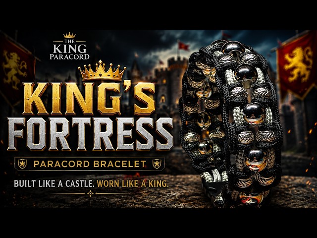 How to Make the KING’S FORTRESS Paracord Bracelet | Step-by-Step Tutorial #paracordbracelet #diy