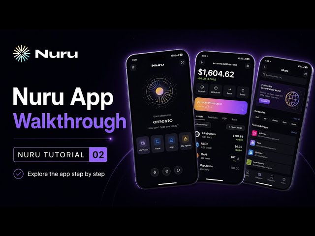 Nuru App Walkthrough | Wallet, Identity, dApps & AI Agents | Tutorial 02