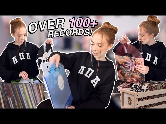 Sleeving my ENTIRE VINYL COLLECTION! My Favourite Record Accessories | Over 100+ Records 🎶
