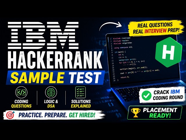 IBM Sample HackerRank Test Questions & Solutions 2026