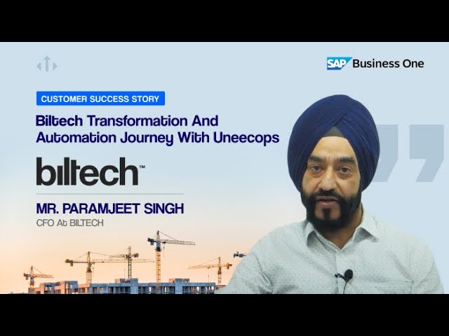 Built with Tech: Biltech - A SAP x Uneecops Success Story