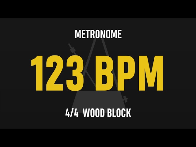 123 BPM 4/4 - Best Metronome (Sound : Wood block)