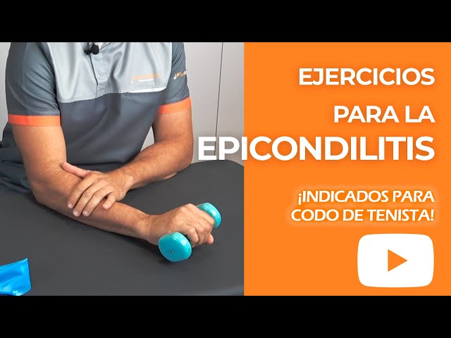 Epicondilitis, ejercicios de recuperación para el codo de tenista