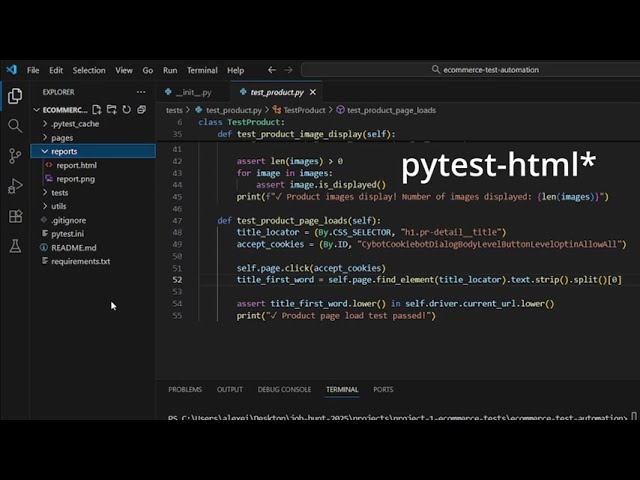 Ecommerce Test Automation Suite Demo