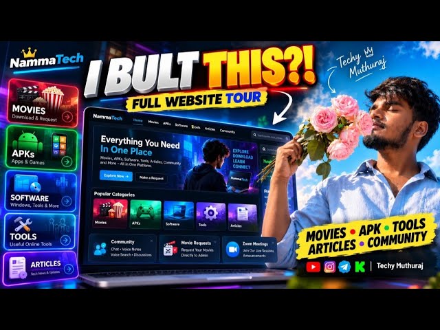 I BUILT MY OWN WEBSITE! 🤯 Movies, APKs, Tools, Community & More | Full Tour