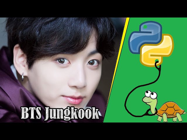 BTS Jungkook Drawing in Python - With Source Code