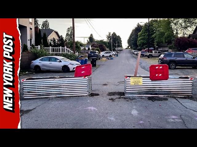 Terrified Seattle Residents Build DIY Barricades Across Streets Amid Horrific Crime Wave