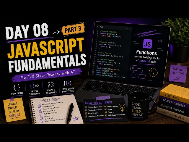 Day 08: JavaScript Fundamentals [Part 3] (AI Teaches Me Full Stack)