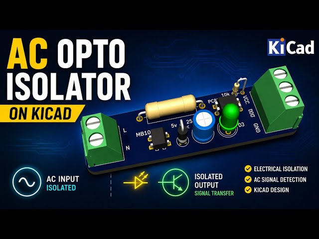 AC opto-isolator on Kicad 