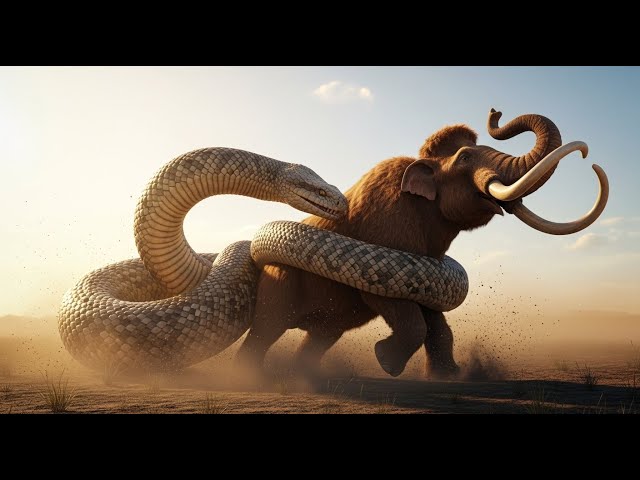 Ancient Fight: THE BATTLE BETWEEN THE GIANT SNAKE AND MAMMUTHUS