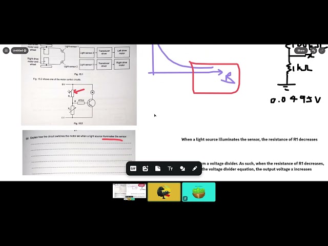 electronics tutorial- answering technique, explanation questions