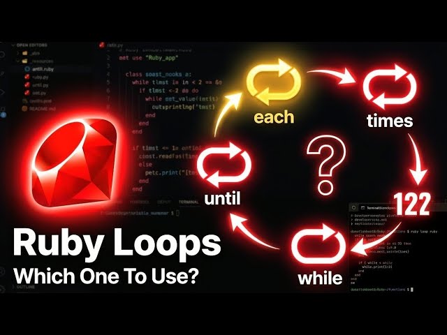 Loops in Ruby Explained 🔥 each vs times vs while vs until #viral #education #trending #coding #ruby 