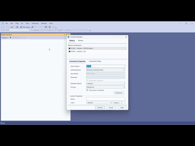 ASP NET And SQL Server - Create Connection String and Migrations