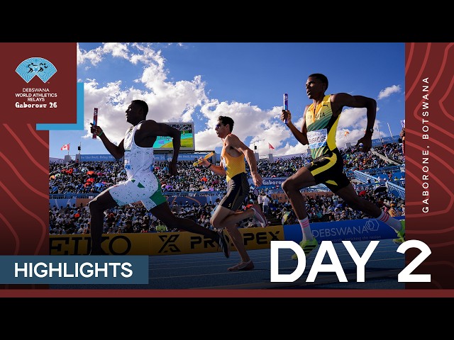 Electric showdowns light up Gaborone - Full Highlights Day 2 | World Athletics Gaborone Relays 26