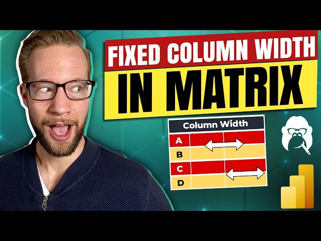 Set Fixed Column Width in Matrix in Power BI
