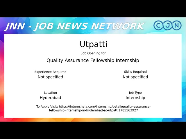 Job News Show 18 | Top 10 computer science internship jobs | India | 2026-08-18