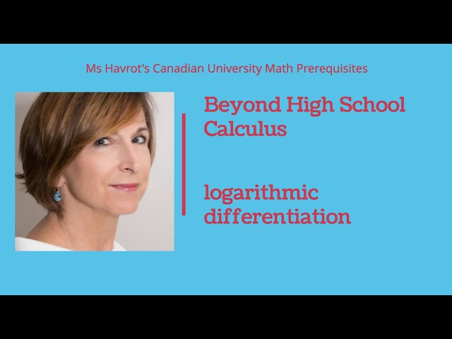 Calculus Logarithmic Differentiation