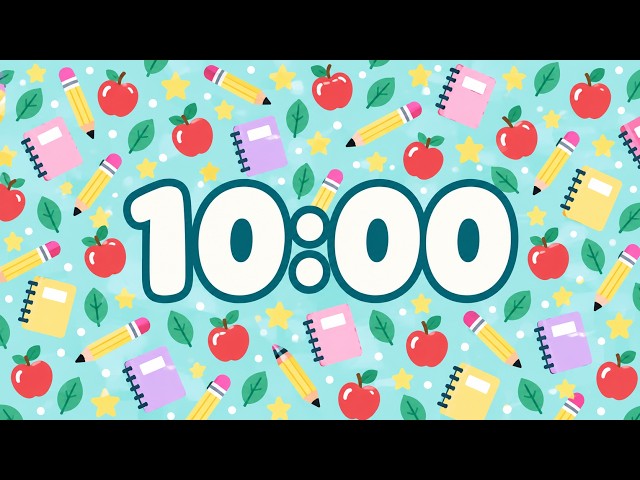 Finish Strong Before the Weekend 🍎 | 10 Minute Timer with Music for Classroom
