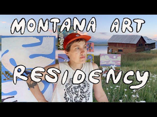 making art in the MIDDLE OF NOWHERE ✿ Artist Residency vlog