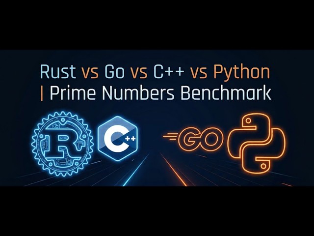 Rust vs Go vs C++ vs Python | Prime Numbers Benchmark